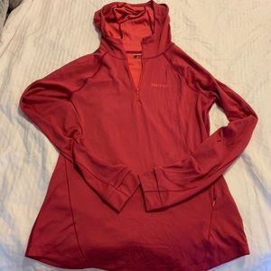 Marmot quarter zip hoodie base layer